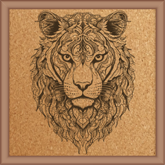 Next Print Laser Engrave Tiger Design