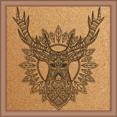 Next Print Laser Engrave Animal Mandala Design