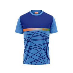 Round Neck Printed Jersey Skyblue NP50000104