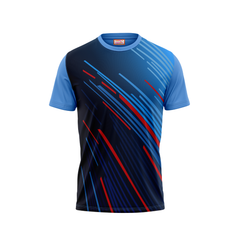 Round Neck Printed Jersey Skyblue NP50000105