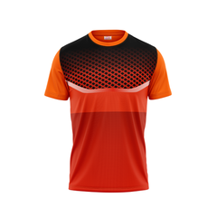 Round Neck Printed Jersey Orange NP5000010D