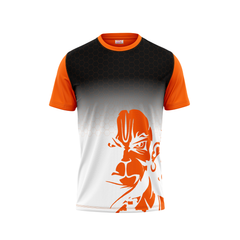 Round Neck Printed Jersey Orange NP00223