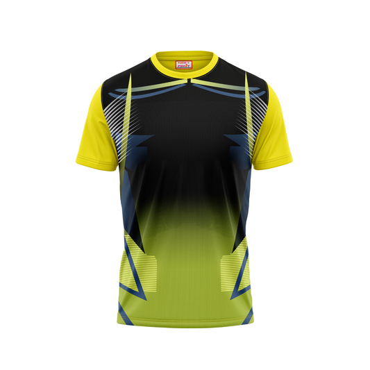 Round Neck Printed Jersey Yellow NP50000129