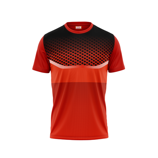 Round Neck Printed Jersey Red NP5000013