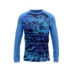Round Neck Fullsleeve Printed Jersey Skyblue NP50000159