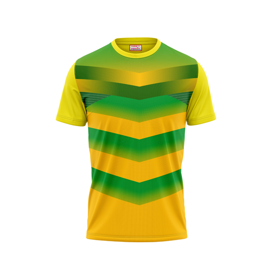 Round Neck Printed Jersey Yellow NP50000160