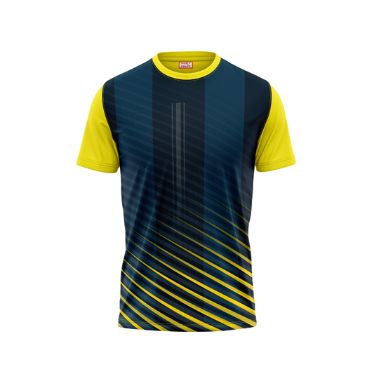 Round Neck Printed Jersey Yellow NP5000016