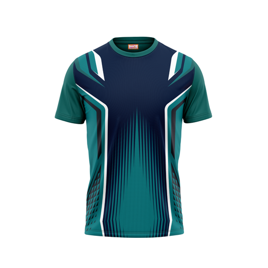 Round Neck Printed Jersey Green NP50000174