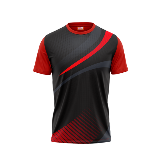 Round Neck Printed Jersey Red NP5000017