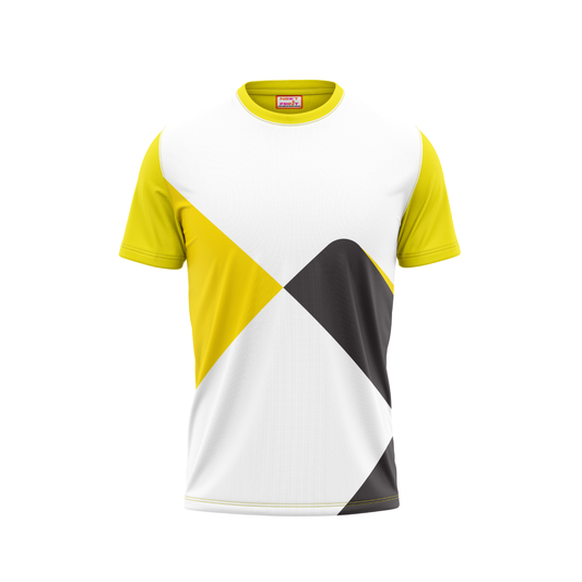Round Neck Printed Jersey Yellow NP50000198