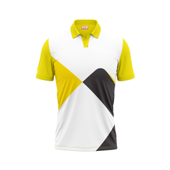 Next Print Polo Neck Printed Jersey Yellow NP50000198