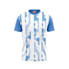 Round Neck Printed Jersey Skyblue NP5000021