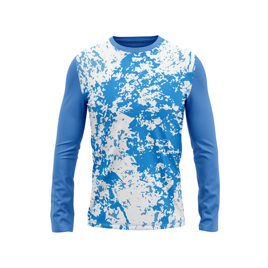 Round Neck Fullsleeve Printed Jersey Skyblue NP5000031