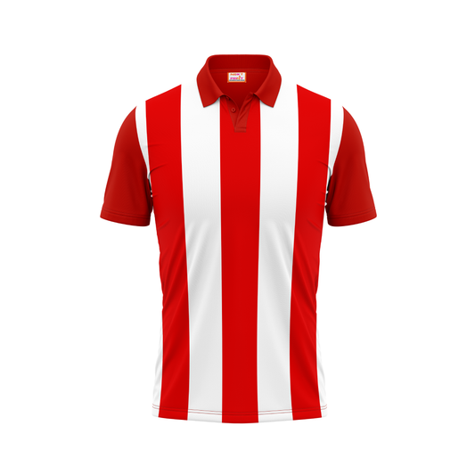 Polo Neck Printed Jersey Red NP50000362