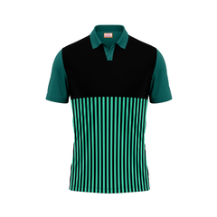 Nexrt Print Polo Neck Printed Jersey Green NP50000364