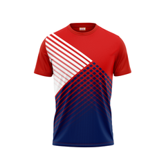 Round Neck Printed Jersey Red NP50000372