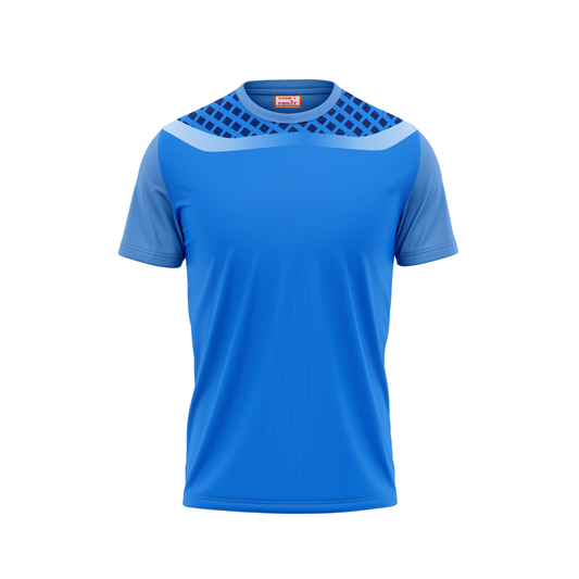 Round Neck Printed Jersey Skyblue NP5000037