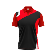 Polo Neck Printed Jersey Red NP50000403