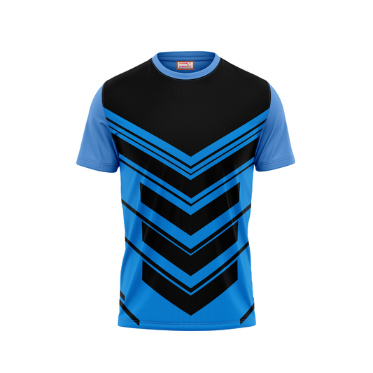 Round Neck Printed Jersey Skyblue NP5000041