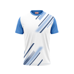 Round Neck Printed Jersey Skyblue NP50000542