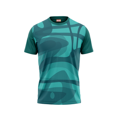 Round Neck Printed Jersey Green NP50000545