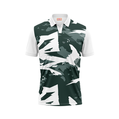 Polo Neck Printed Jersey White NP50000552