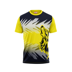 Round Neck Printed Jersey Yellow NP50000554