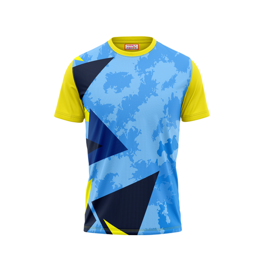 Round Neck Printed Jersey Yellow NP5000058
