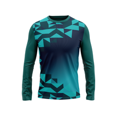 Round Neck Fullsleeve Printed Jersey Green NP500005