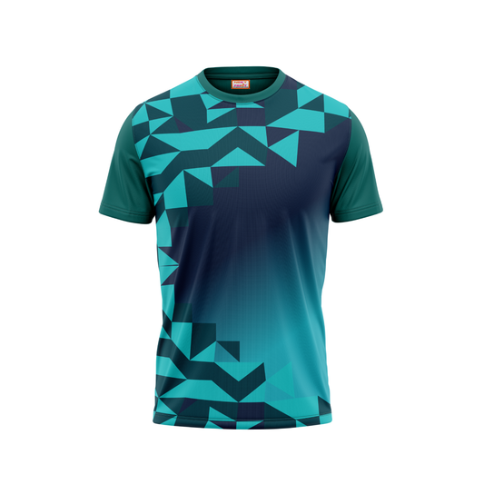 Round Neck Printed Jersey Green NP500005