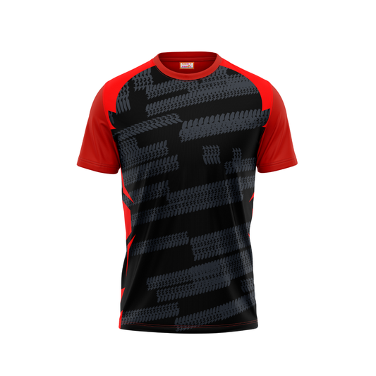 Round Neck Printed Jersey Red NP5000061