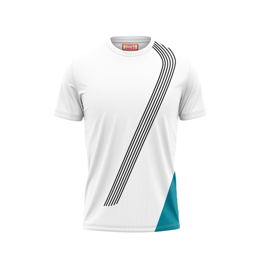 Round Neck Printed Jersey White NP5000073