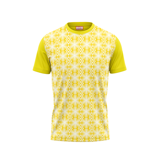 Round Neck Printed Jersey Yellow NP5000079