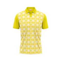 Polo Neck Printed Jersey Yellow NP5000079