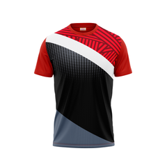 Round Neck Printed Jersey Red NP5000086