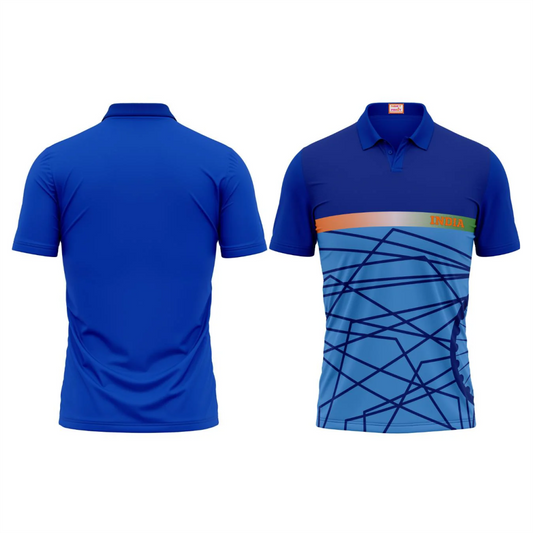 Next Print Customised Polo Neck Royalblue Jersey NPTS52