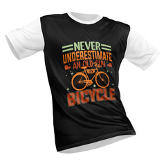 Polyester Half Sleeve T-Shirt with Round Collar and All Over Digital Print.