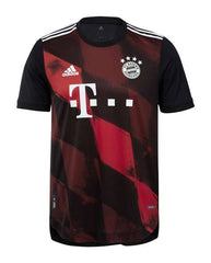 NextPrint Premium Red Black Pattern Football Jersey with Custom Name & Number – Bayern Design India