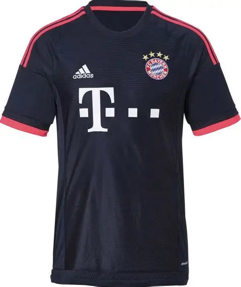 NextPrint Premium Dark Football Jersey with Custom Name & Number – Bayern Inspired Design India