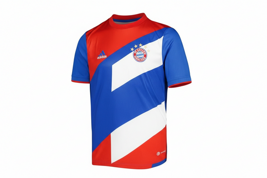 NextPrint Premium Multicolor Football Jersey with Custom Name & Number – Bayern Inspired Design India