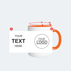 Customised Orange Color Mug
