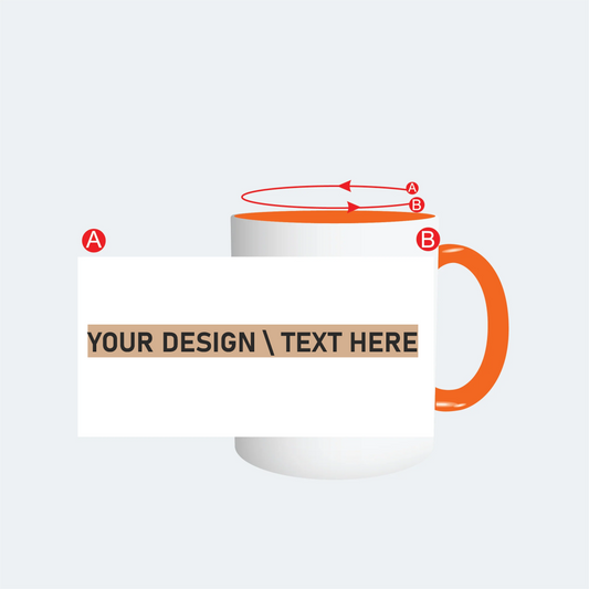 Customised Orange Color Mug