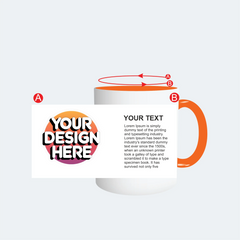 Customised Orange Color Mug