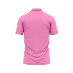 Polo Neck Printed Jersey Pink NP0031