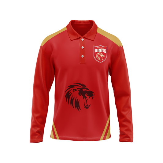 Next Print Ipl Punjab Customisable Polo neck jersey