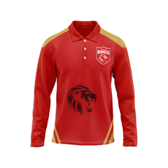 Next Print Ipl Punjab Customisable Polo neck jersey