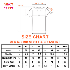 Red Round Neck Half Sleeve Tshirt NextprintrB183