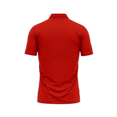 Red Polo Neck Half Sleeve T Shirt Nextprint G169