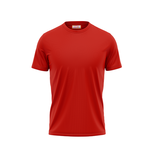 Plain Round Neck Red.