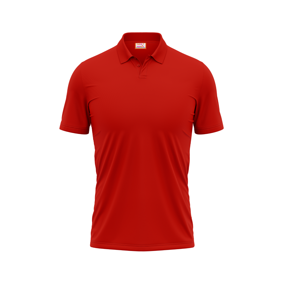 Plain Polo neck Red Tshirt – Next Print - Main Image